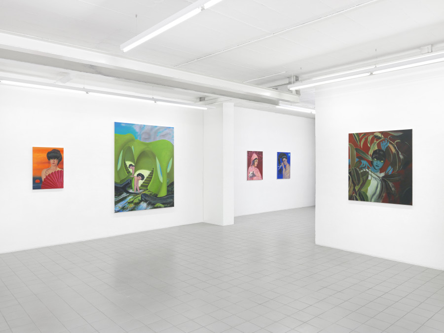 Lian Zhang: The Rabbit Who Hunts Tigers, Exhibition view, 2023, Photo : Annik Wetter, Courtesy the artist and Sebastien Bertrand Gallery.