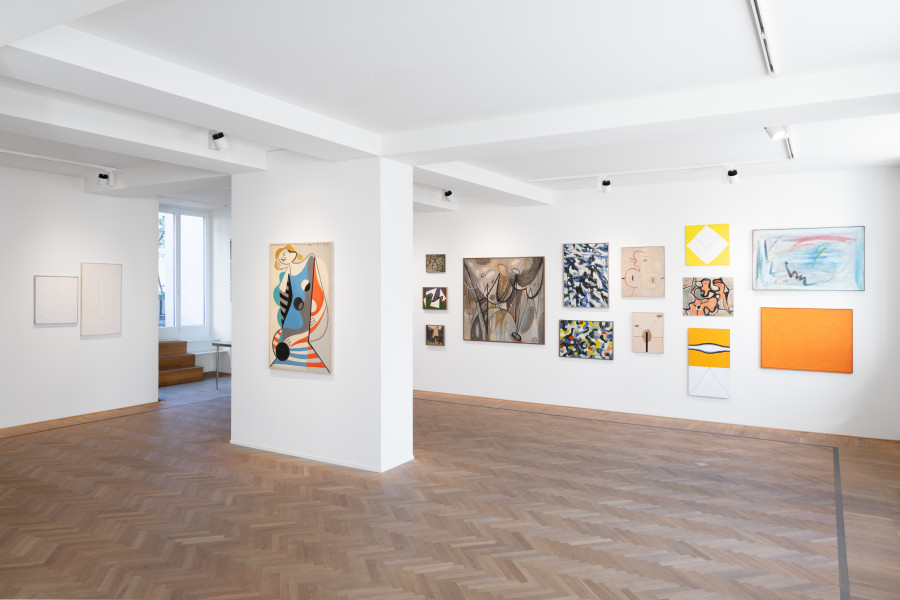 Installation view of Werner Frei, 'The Modernist and his view ahead. Works from 1930-1980', 2025, Galerie Fabian Lang, Zürich. Courtesy of the artist and Galerie Fabian Lang. © Fabian Lang
