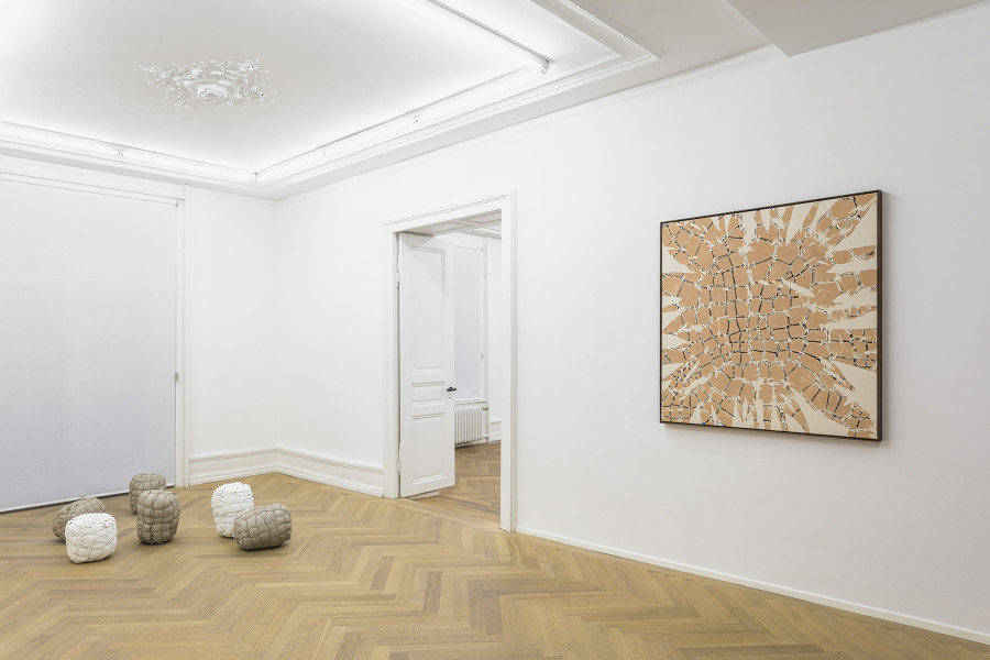Exhibition view, Maia Ruth Lee "Nearing" at Mai 36 Galerie, Zürich, 2025. Photo credit: Peter Baracchi