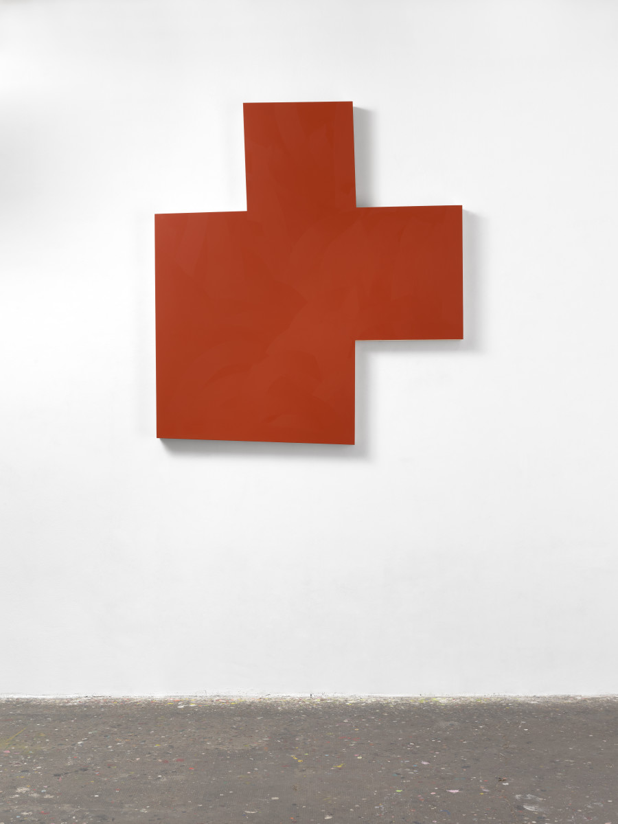Imi Knoebel, CENTRUM, 2012 / 2020. Image Courtesy von Bartha & the artist. Acrylic, wood 191.7 x 172 x 9 cm.