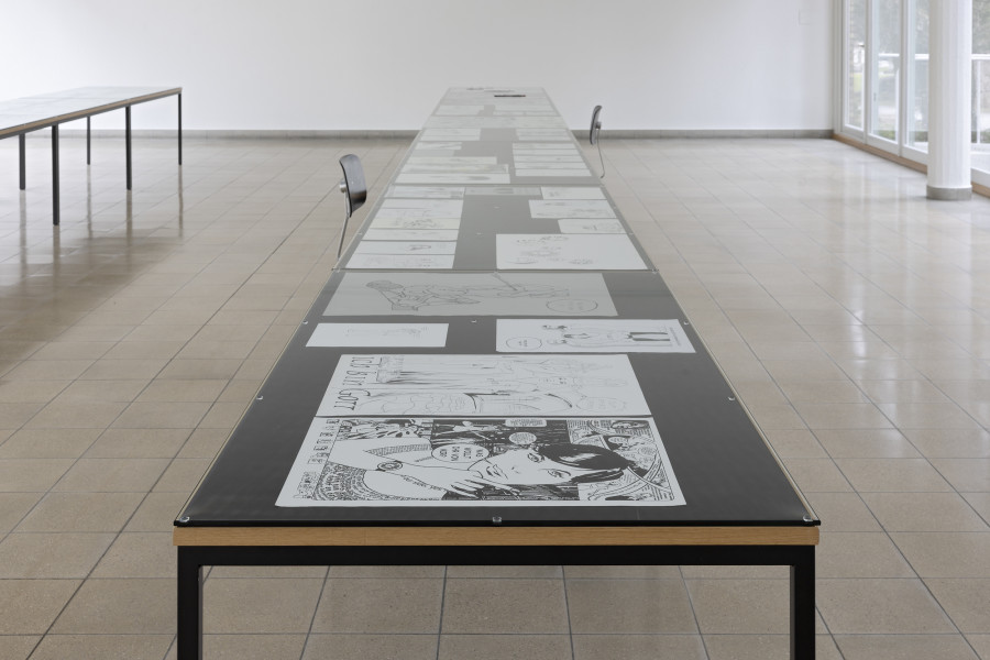 Linda Bilda, Die goldene Welt, installation view, Kunsthaus Glarus, 2025. Photo: Gina Folly