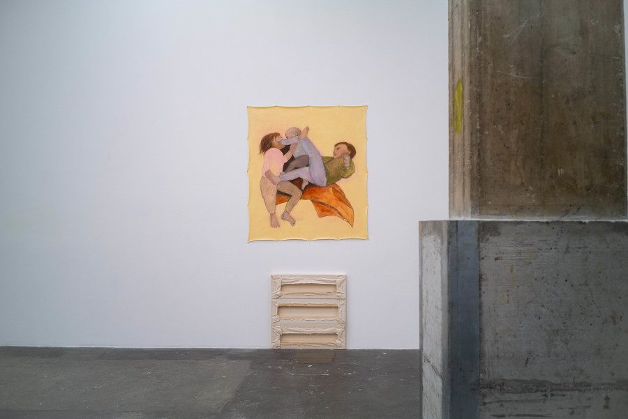 Exhibition view, Surely Tomorrow, Hugo Baud & Olive B. Godlee, Espace Sébeillon, Lausanne, 2025. Photo credit: Daniel Walcher