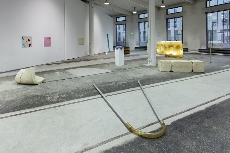 Birgit Werres, Let’s play it, Rolf !, Installationsansicht Kunstzone Lokremise, Kunstmuseum St.Gallen, Foto: Stefan Rohner