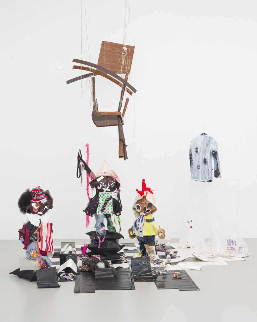 Kelechi Madumere, Down the rabbit hole, how to invest a world that is not yours?, 2025, Plattform25, CAN Centre d’art Neuchâtel. Photo credit: Sebastian Verdon. Courtesy: All images courtesy of the artists and CAN Centre d’art Neuchâtel