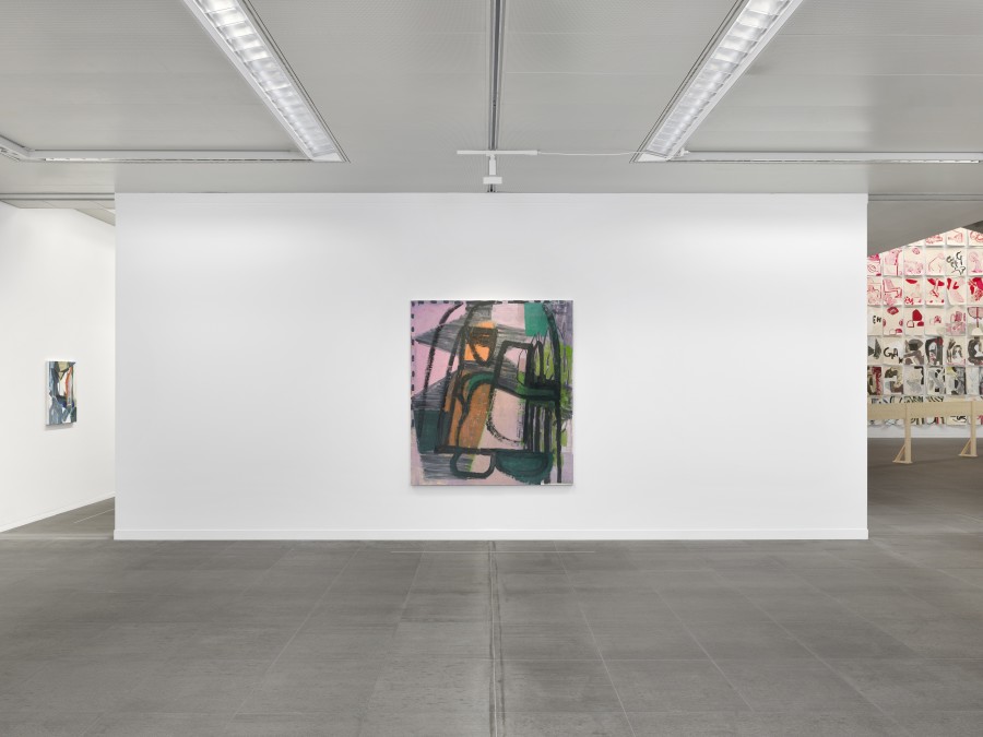 Installation view Amy Sillman. Oh, Clock!, Kunstmuseum Bern, 2024, photo: © Annik Wetter
