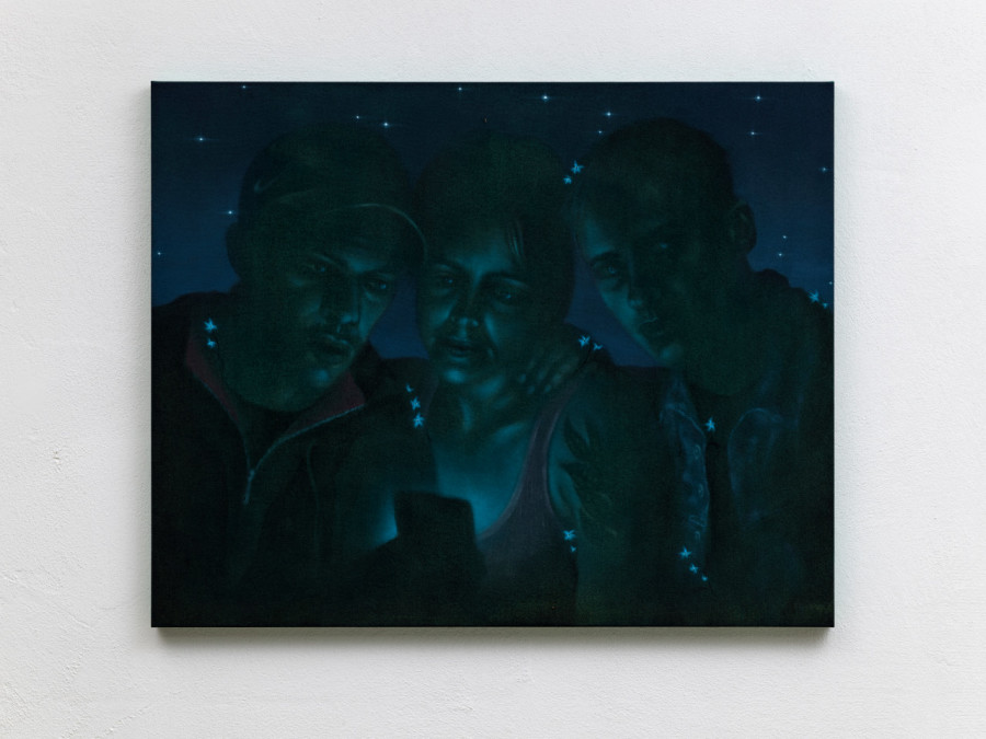 Exhibition view, David Weishaar, Eyelids, towards Night, flatmarkus, Zürich, 2026.