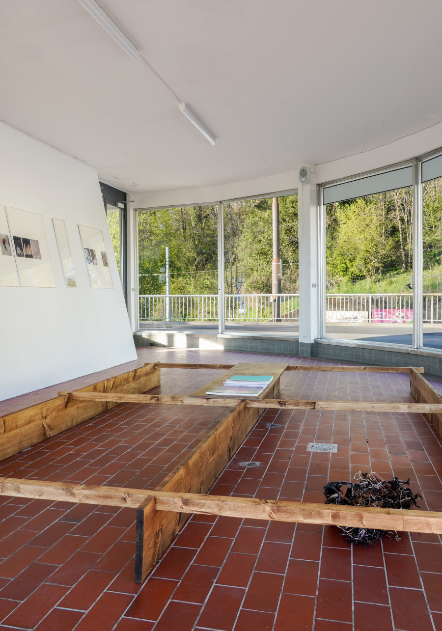 Exhibition view, Rebekka Deubner, tempête après tempête, 13 Vitrine, Lausanne, 2025.