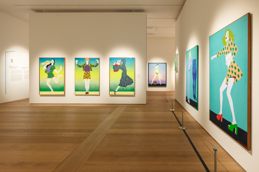 Installation view «Kiki Kogelnik. Retrospective», Kunsthaus Zürich, 2024. Photo credit: Kunsthaus Zürich, Franca Candrian