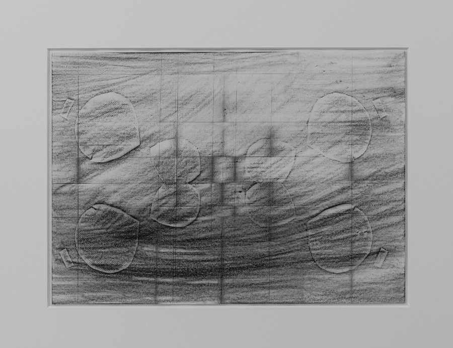 Metaphoric pattern studied from the inside, Pencil on Paper, Framed, 40 × 50 cm, 2022 / Photo: Cedric Mussano / Courtesy: the artist and Kirchgasse Gallery
