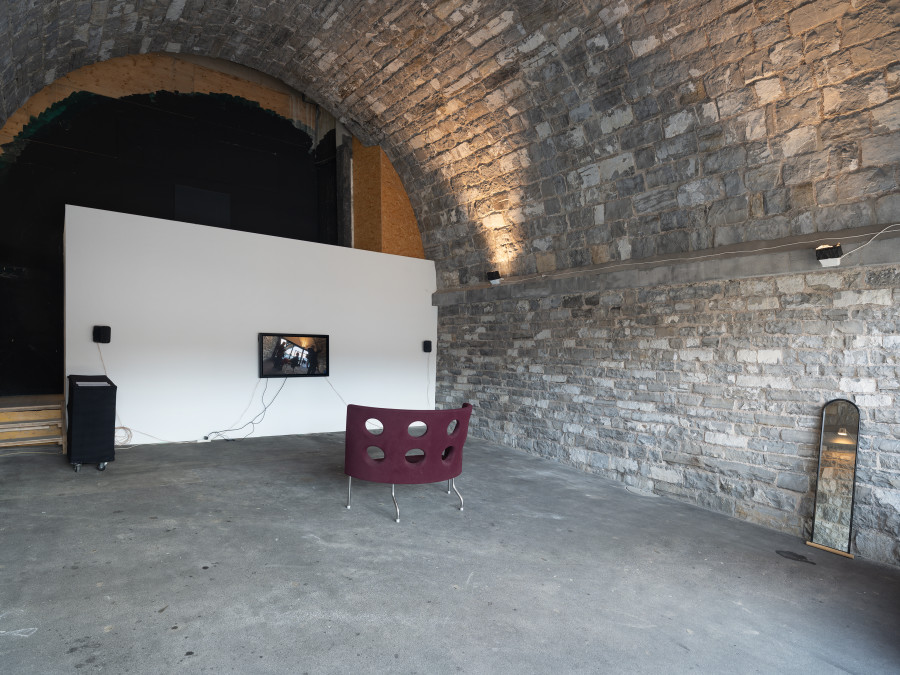 Installation view, Tiphanie Kim Mall, Tunnel Tunnel, Lausanne, 2026. Photo credit: Julien Gremaud