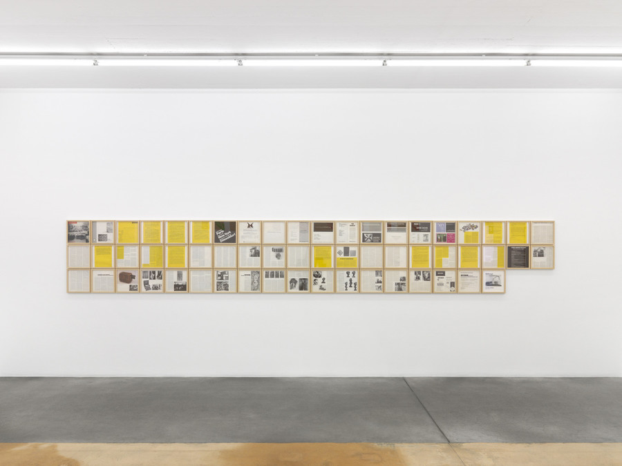 Ian Burn. Vue d'exposition, MAMCO, 2023, photo Annik Wetter