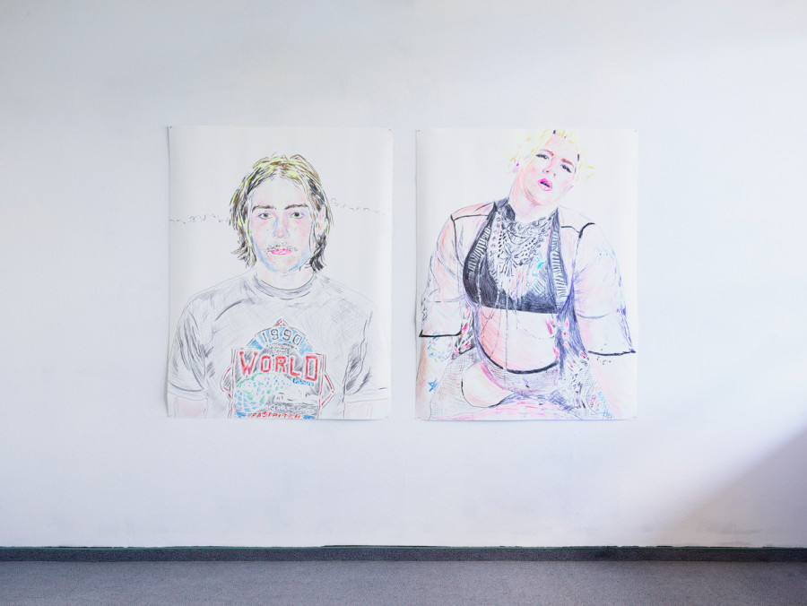 Installation view, unconcealed sensitivities, flatmarkus, 2024. Photo credit: flatmarkus & Felix Jungo