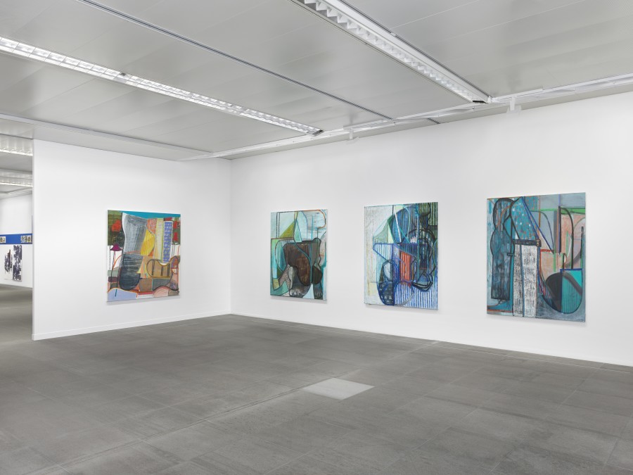 Installation view Amy Sillman. Oh, Clock!, Kunstmuseum Bern, 2024, photo: © Annik Wetter