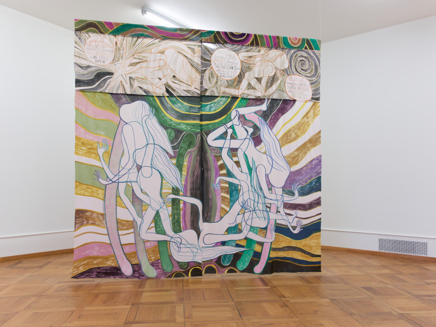 Emma Talbot, Dreaming Woman, 2020, Mixed media, 146 x 202 x 82 cm, Courtesy the artist, Galerie Onrust, Amsterdam and Petra Rinck. Photo: Lia Wagner