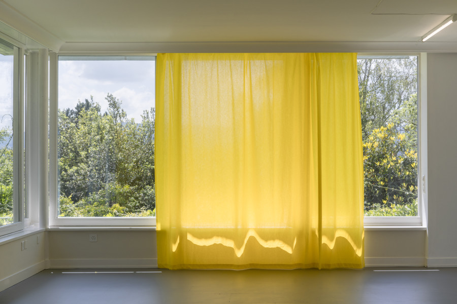Exhibition view, Elise Corpataux, A Lifetime Waiting for Summer to Happen, suns.works, 2024. ©2024 suns.works and the artist. Photography: Claude Barrault, Remy Ugarte Vallejos et al.