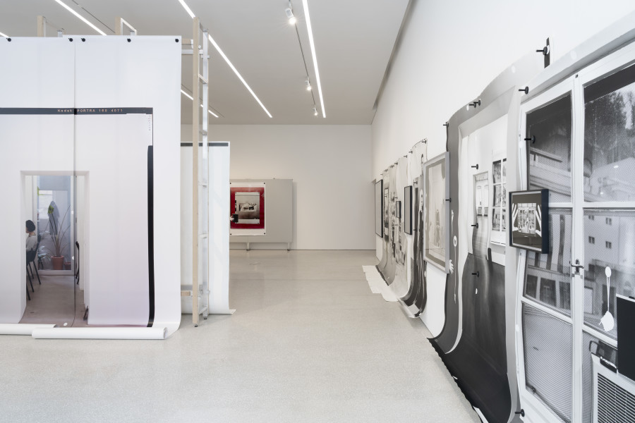 View of the exhibition Sophie Thun. Wet Rooms, Musée cantonal des Beaux-Arts, Lausanne. Photo: Etienne Malapert/MCBA, Lausanne