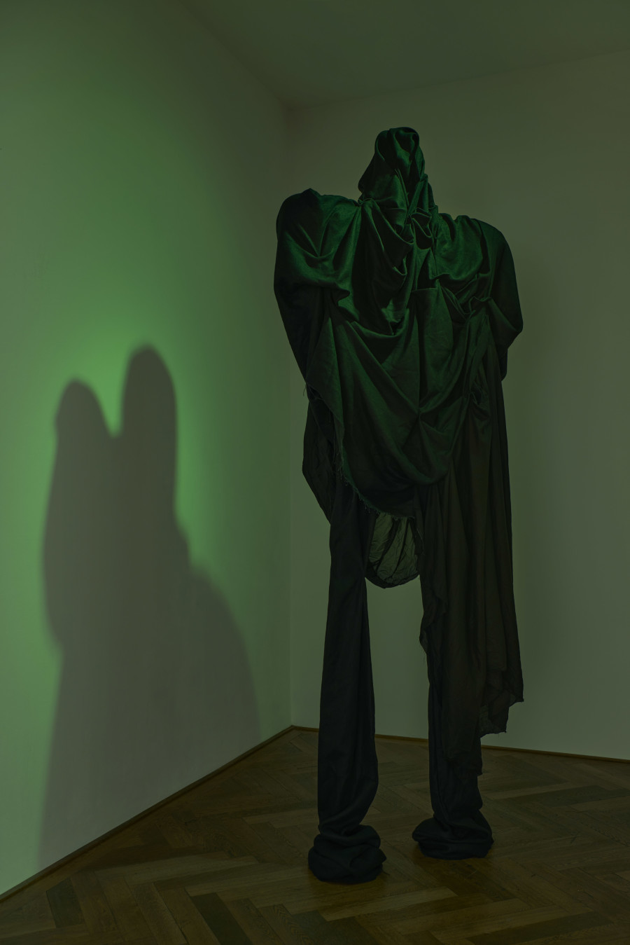 Sandra Mujinga, Grief, 2024, installation view, in: Sandra Mujinga, Time as a Shield, Kunsthalle Basel, 2024, photo: Philipp Hänger / Kunsthalle Basel