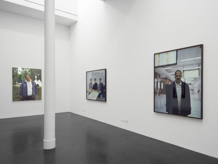 Installation view, Bruno Serralongue, Pour la vie, Galerie Francesca Pia, Zurich, 2022. Photo: Cedric Mussano