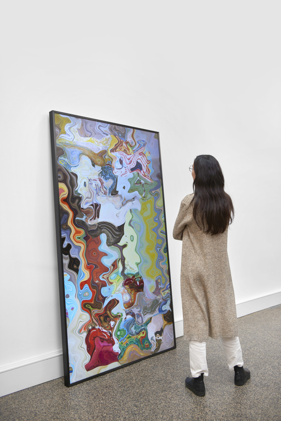 Exhibition view, Daniel Canogar, Hidden Tides, Wilde 2021-2022.