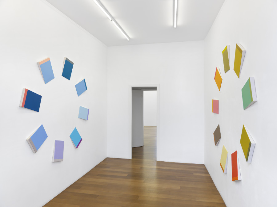 Exhibition view, Stéphane Dafflon, Tilted + Blurred, xippas, 2023. Photo credit: Annik Wetter