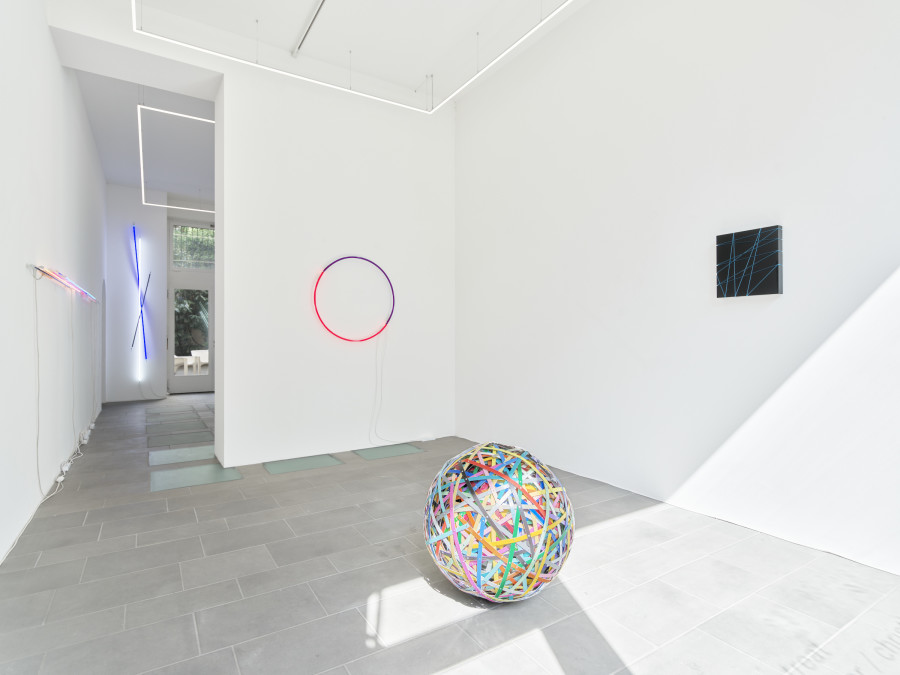 Exhibition view, Christian Herdeg & Beat Zoderer, Double Treat, galerie lange + pult, Zürich, 2025. Photo credit: Felix Jungo