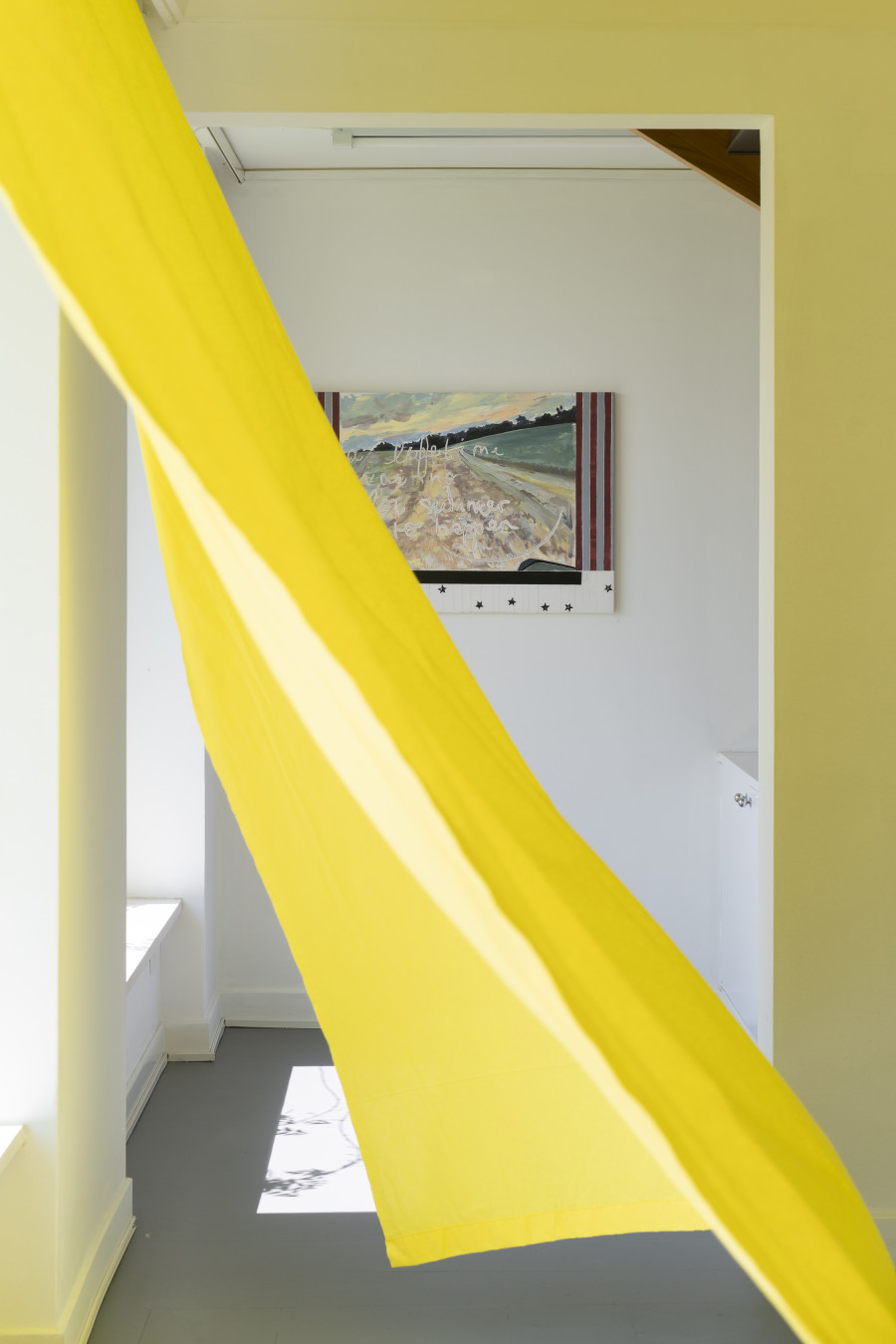Exhibition view, Elise Corpataux, A Lifetime Waiting for Summer to Happen, suns.works, 2024. ©2024 suns.works and the artist. Photography: Claude Barrault, Remy Ugarte Vallejos et al.