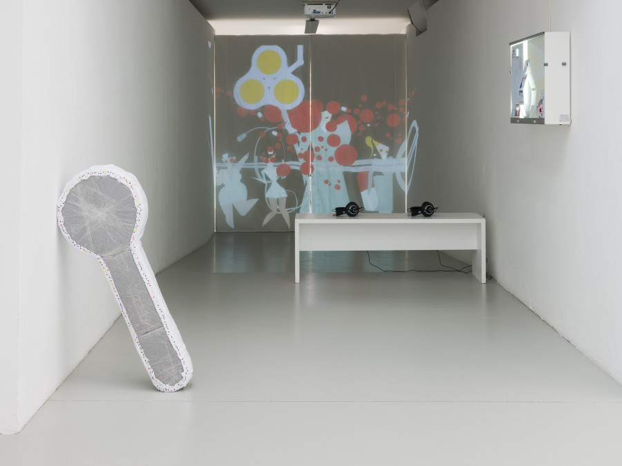 Thilda Bourqui, Crew, FX, Actress, 2025, Plattform25, CAN Centre d’art Neuchâtel. Photo credit: Sebastian Verdon. Courtesy: All images courtesy of the artists and CAN Centre d’art Neuchâtel