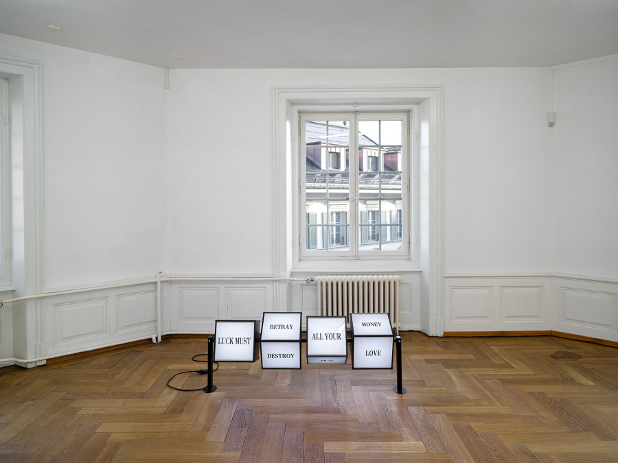 alfatih, Untitled , 2025, exhibition view Kunsthaus Langenthal. Photo: Cedric Mussano, Kunsthaus Langenthal. Courtesy: the artist.