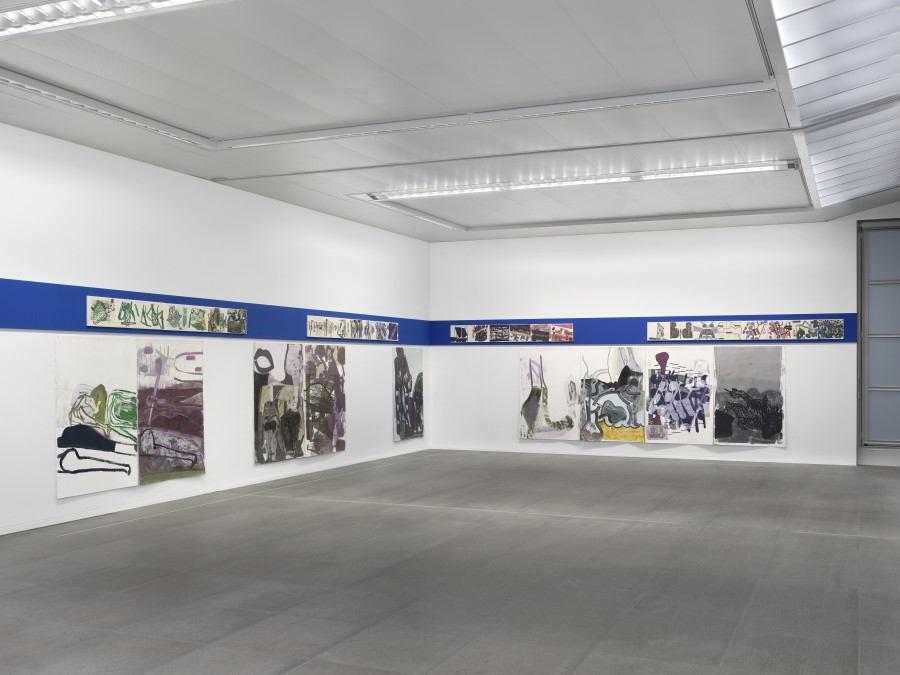 Installation view Amy Sillman. Oh, Clock!, Kunstmuseum Bern, 2024, photo: © Annik Wetter