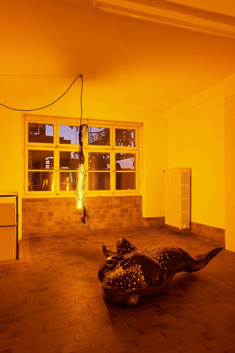 Installation view, Chloé Delarue & Denis Savary, Octogone, Mayday, 2023. Photo credit: Moritz Schermbach