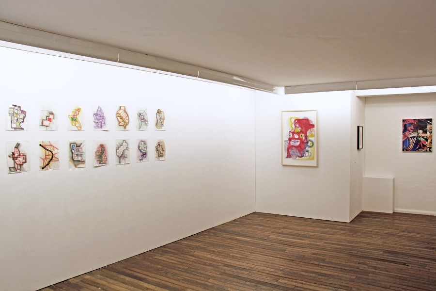 Installation view_ Joanne Greenbaum, Sean Dawson © Fabian & Claude Walter Galerie