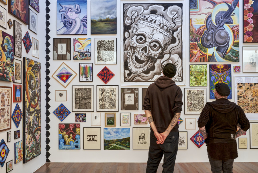 Installation view in the exhibition «Leu Art Family» © 2021, Museum Tinguely; photo: Daniel Spehr