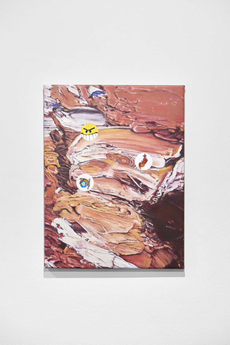 Mathieu Dafflon, Mia's pogs, 2022. Oil on canvas, 42 x 32 cm, (Ref. DAF010213). Photo: by Philipp Hänger