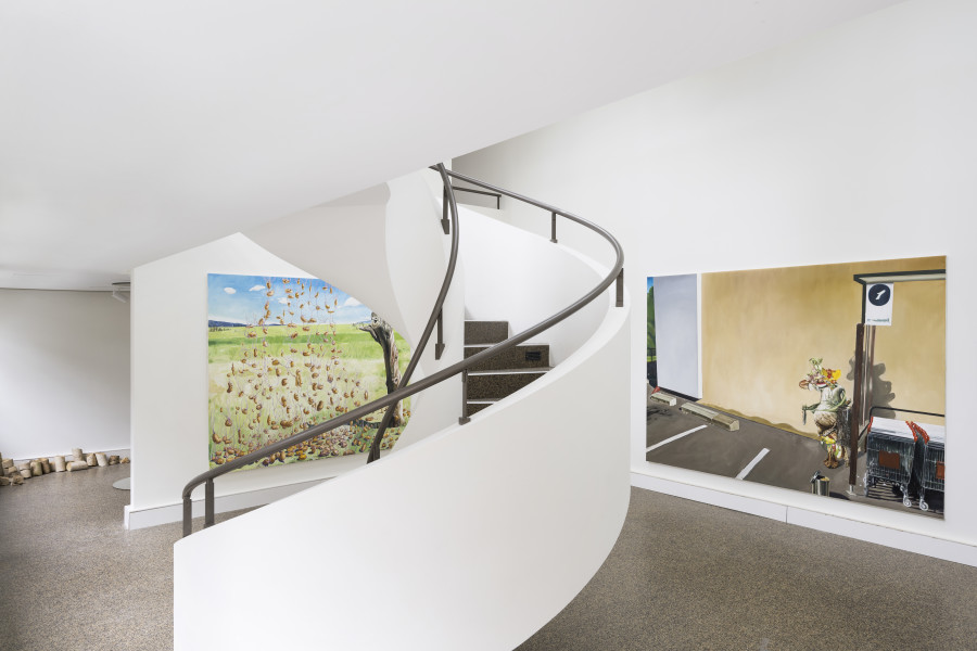 Exhibition view, Léopold Rabus: Monde en digestion, 08.02. – 12.04.2024. Wilde Basel. Photo: Andreas Zimmermann