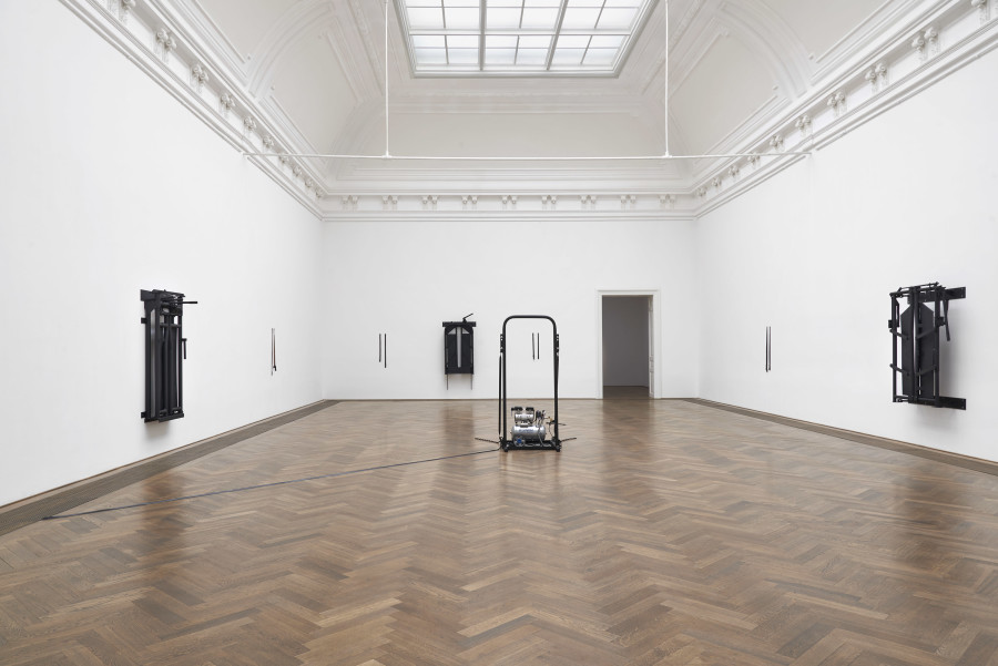 Tiona Nekkia McClodden,THE POETICS OF BEAUTY WILL INEVITABLY RESORT TO THE MOST BASE PLEADINGS AND OTHER WILES IN ORDER TO SECURE ITS RELEASE, Kunsthalle Basel, 2023, exhibition view, photo: Philipp Hänger / Kunsthalle Basel