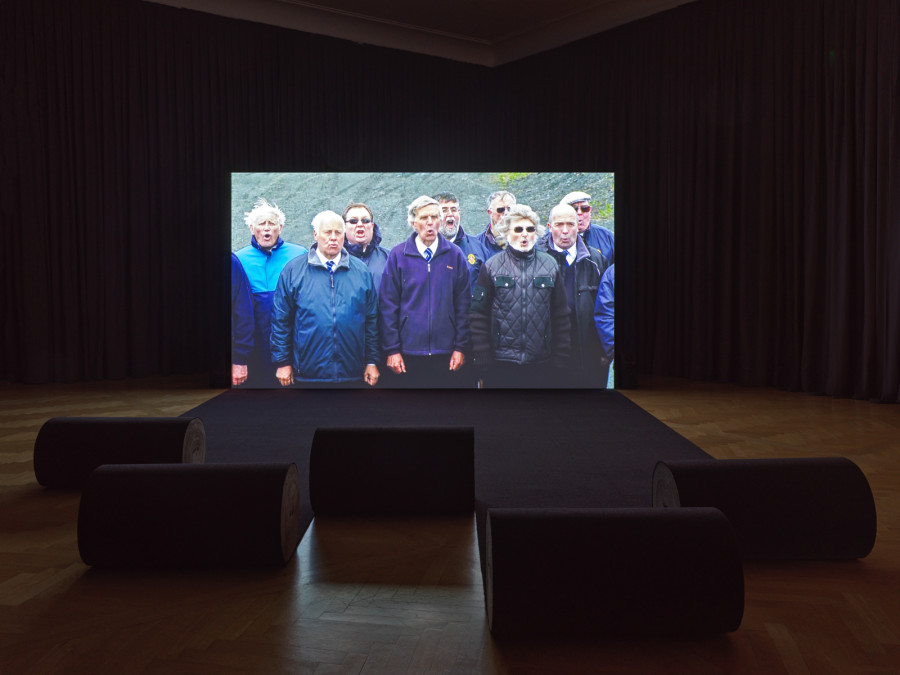 Ausstellungsansicht Mikhail Karikis, Voices, Communities, Ecologies., Foto: Stefan Altenburger - Mikhail Karikis, Sounds from Beneath, 2011–2012