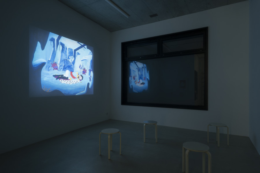 Installation view, Julian Irlinger, Ludwig, Damien & The Love Guru, 2024. Courtesy of the artist and Damien & The Love Guru, Brussels/Zürich. Photo: Claude Barrault