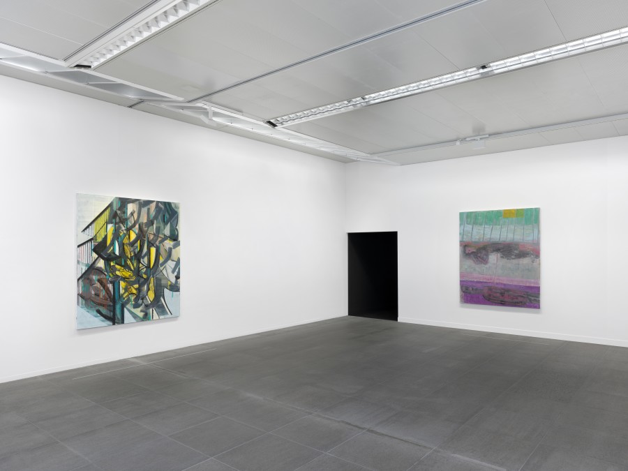 Installation view Amy Sillman. Oh, Clock!, Kunstmuseum Bern, 2024, photo: © Annik Wetter