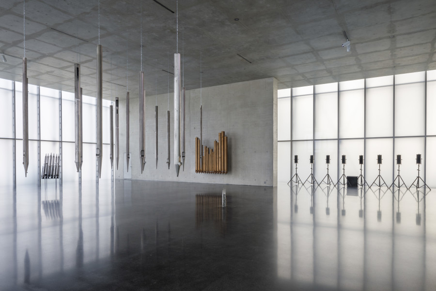 Valie Export, Oh Lord, Don't Let Them Drop That Atomic Bomb on Me, 2023, Installation view ground floor Kunsthaus Bregenz. Photo: Markus Tretter. Courtesy of the artist © Kunsthaus Bregenz, VALIE EXPORT / Bildrecht, Wien 2023