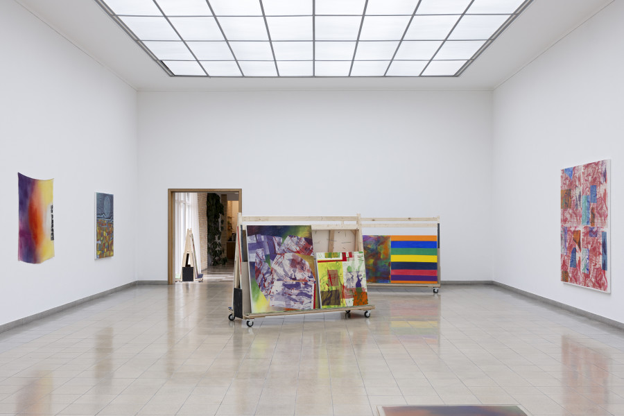 Rochelle Feinstein, The Today Show, installation view, Kunsthaus Glarus, 2025. Photo: Gina Folly. Courtesy the artist and Candice Madey Gallery