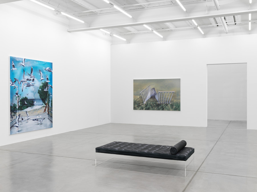 Installation view, Louisa Gagliardi, A Moment's Notice, Galerie Eva Presenhuber, Maag Areal, Zurich, 2023 © Louisa Gagliardi Courtesy the artist and Galerie Eva Presenhuber, Zurich / Vienna Photo: Stefan Altenburger Photography, Zürich