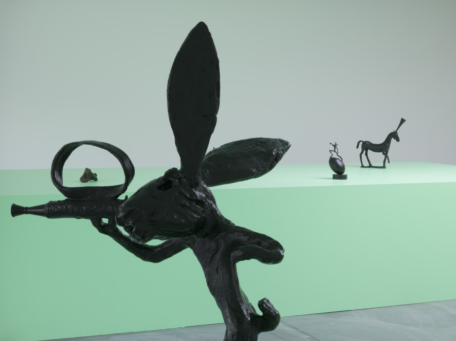 Installation View, Barry Flanagan at von Bartha, Basel, 21 May – 31 July 2021. Image courtesy the Estate of Barry Flanagan and von Bartha. Photo: Simon Schwyzer.