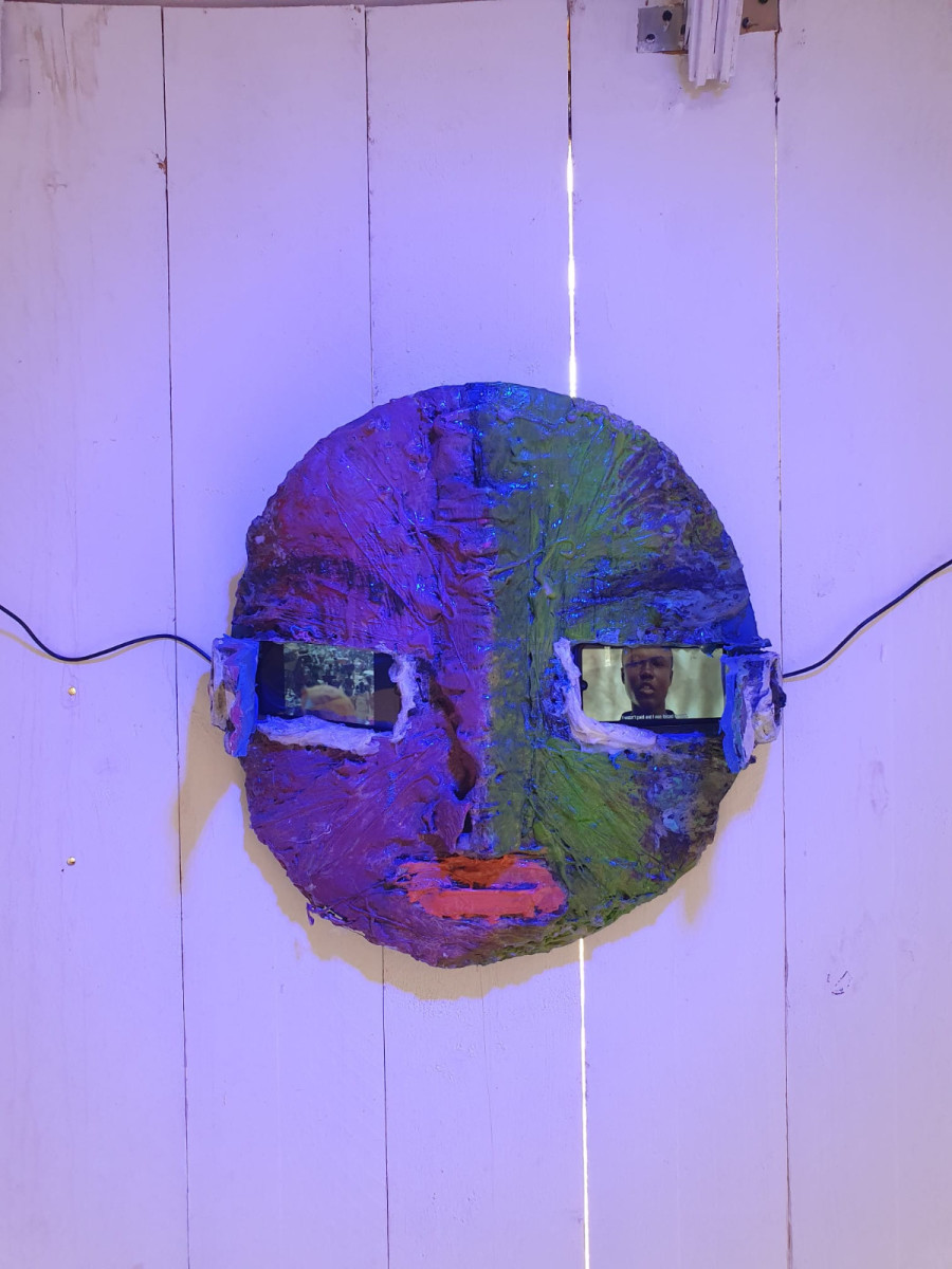 Installation view, Bobogwani Nde Solo, Installation by Rencontres Plurielles, SALTS, 2024.