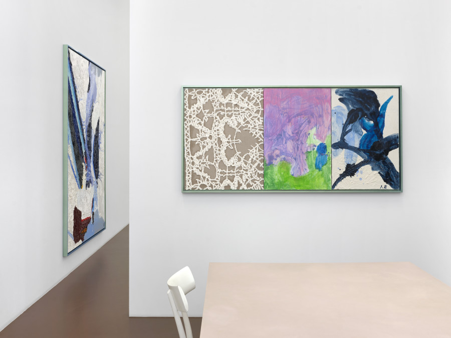 Installation view, Ida Ekblad, Septic Sun, Karma International, Zurich, 2025. Photo: Annik Wetter