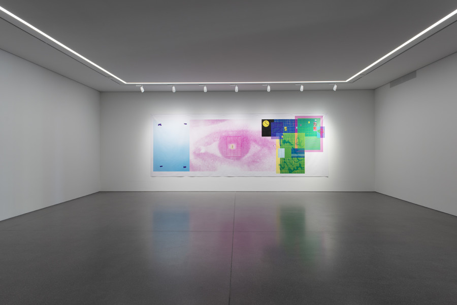 Linda Semadeni, Endless Love (Pink), 2023, Digitalprint auf PVC, 2.2 x 6.15 m, Im Besitz der Künstlerin